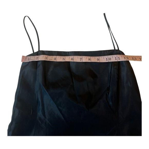 Laundry Black Bow Low Back Ruched Twist Evening Occassion Maxi by Shelli Segal - Picture 8 of 15